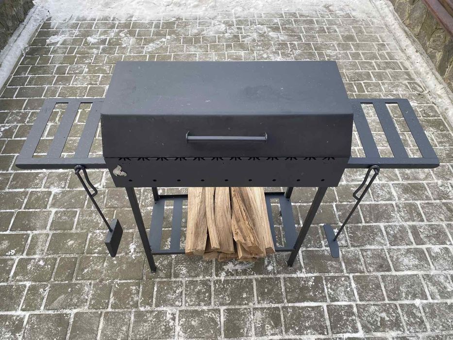 Мангал від виробника 4мм метал 12 шампурів Барбекю Казан  Акція -35%