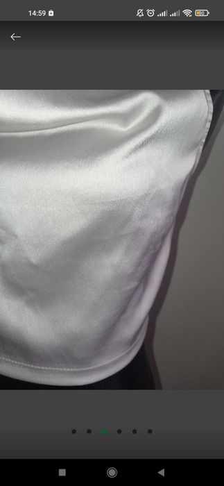 Новый Шелковый сатиновый атласный топ майка в бельевом стиле PLT