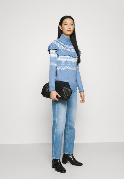 Sweter damski golf z falbaną Who What Wear 36