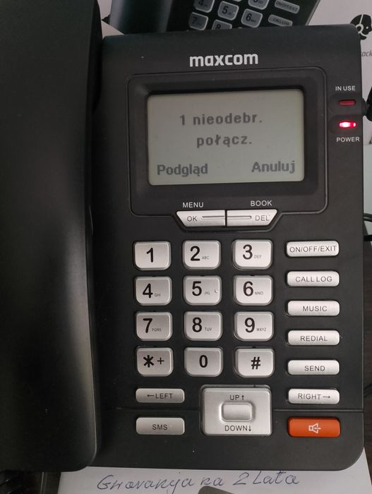Telefon ze słuchawką na kartę SIM Maxcom - nowy