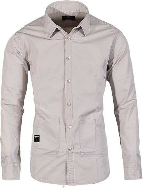 Nowa koszula męska / długi rękaw / gładka / bawełna / R-XXL !1959!