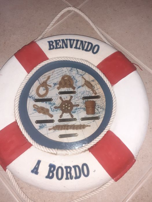 Quadro bóia, com nós de marinheiro