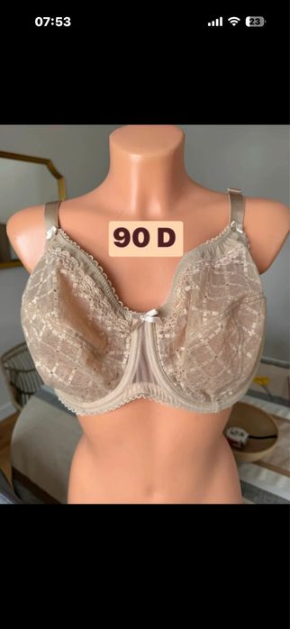 90 D koronkowy bezowy  Glamorise