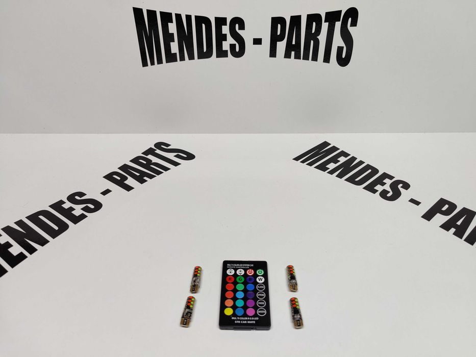 Mínimos led com comando rgb