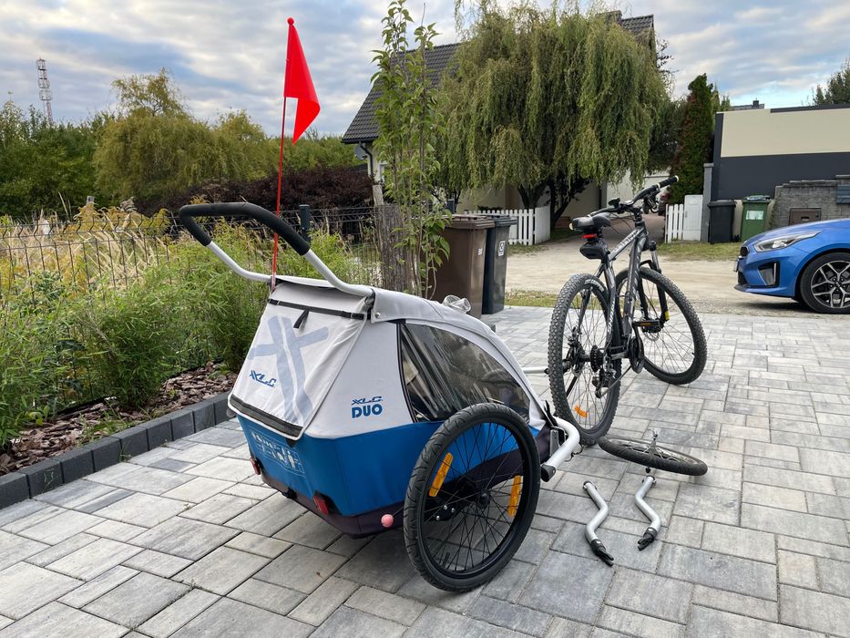Przyczepka rowerowa XLC DUO 3w1 stan BDB
