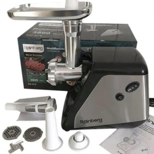 ЭлектроМясорубка + Соковыжималка Rainberg 676 2в1 3800 WATT