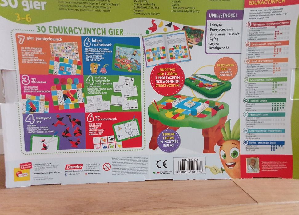 Gry, stolik edukacyjny przedszkolaka nauka pisania