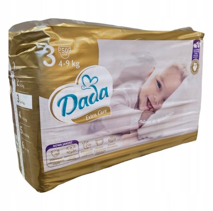 Підгузки Dada Extra Care 3 (4–9 кг) – нові, запаковані