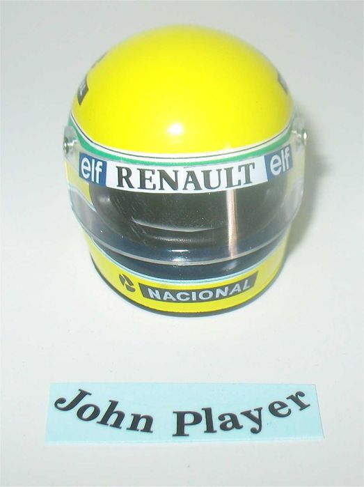 Capacete Ayrton Senna - Temporada 1985 (Lotus) - Escala 1/8