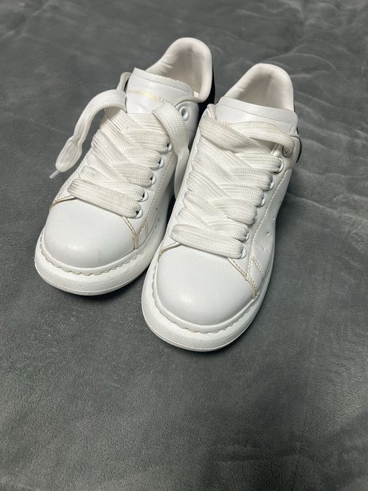Skórzane Buty Alexander McQueen Oversized Sneakers Białe r. 39