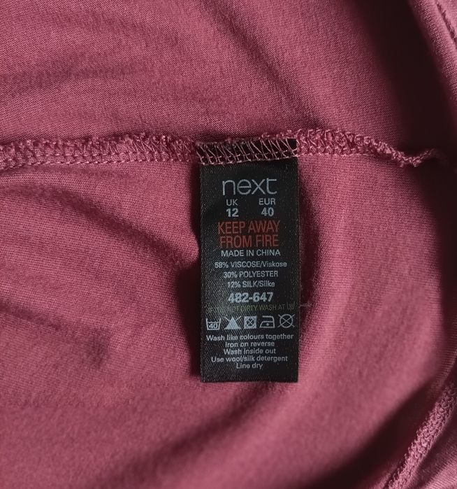 Bluzka Next z Jedwabiem i Wiskozą/L/Boho/Romantic