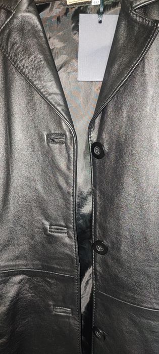 Casaco de pele preto