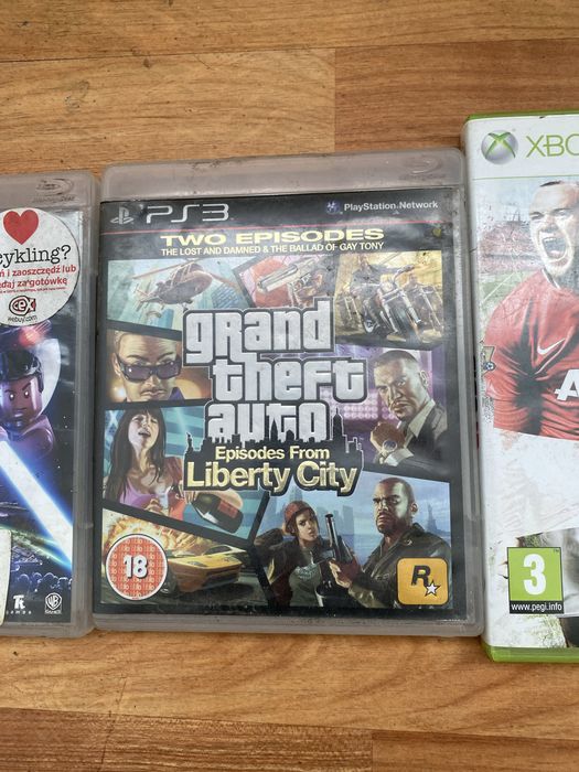 Gry playstation ps 3 gta liberty city half life 2 star wars