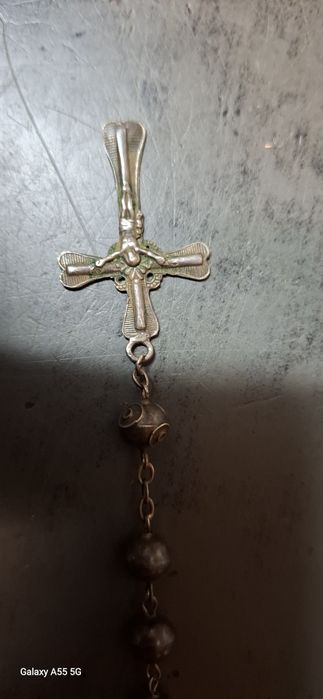 Terço antigo em prata