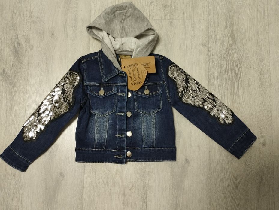 Дитяча джинсова куртка для дівчинки