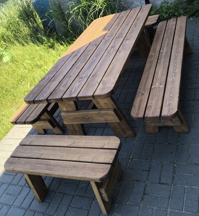 Meble ogrodowe świerkowe