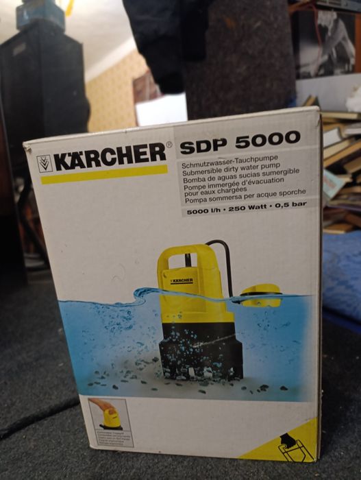 Kärcher SDP 5000
Назначение:
Предназначен для откачки грязной воды с