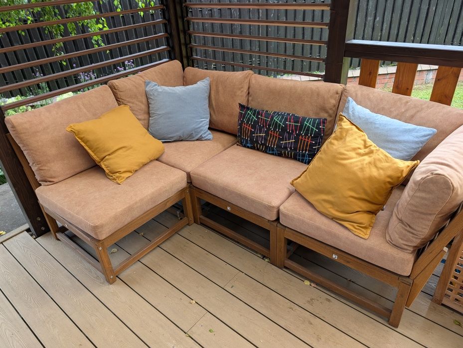 Ikea sofa Nammaro  narożna 3 osobowa na zewnątrz