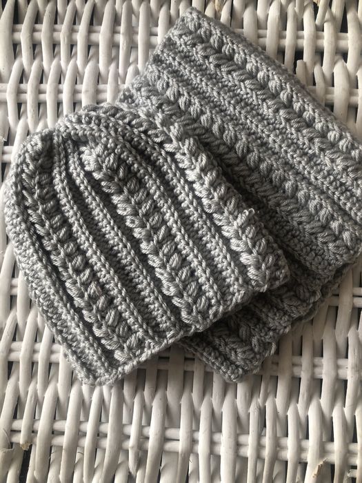 Czapka-komin welna szydełko