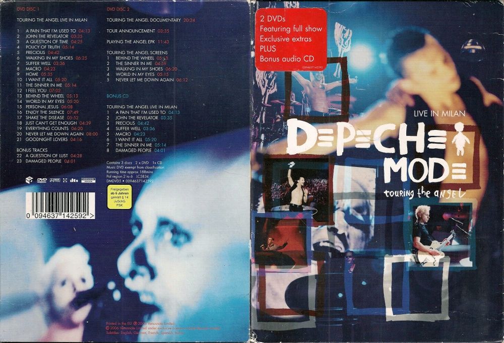 DEPECHE MODE - Touring The Angel: Live In Milan DIGIPACK 2DVD+CD [EU]