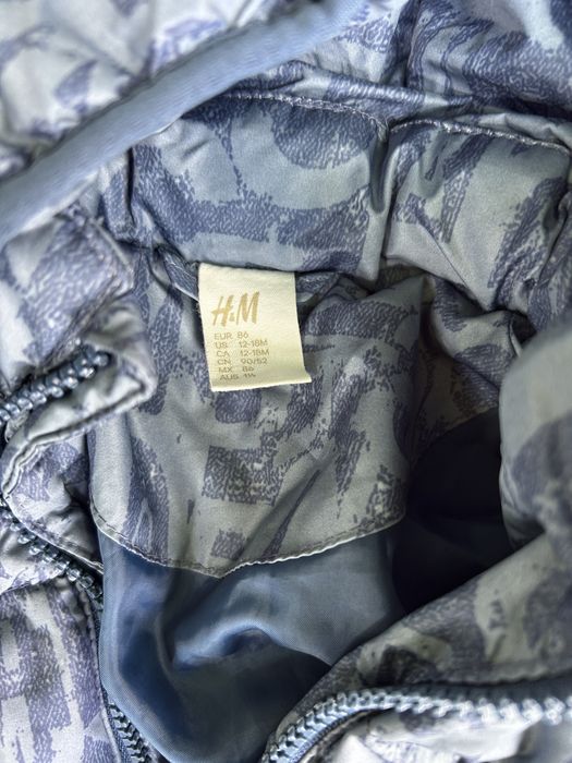 Kurtka zimowa H&M 86 (12-18 mies.) z kapturem