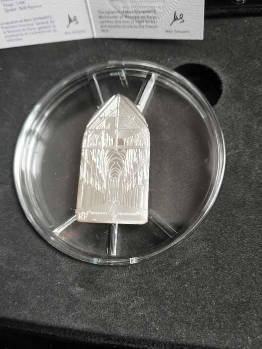 Moeda prata Notre-Dame