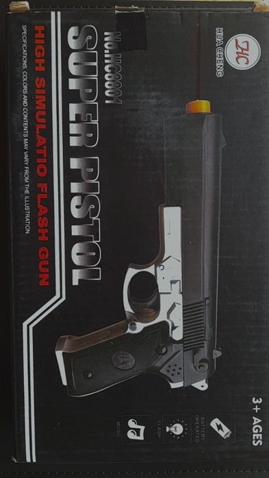 Pistola Brinquedo Criança com Luz/Música