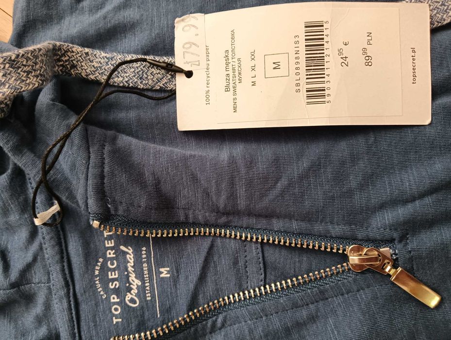 Bluza męska z suwakiem roz M