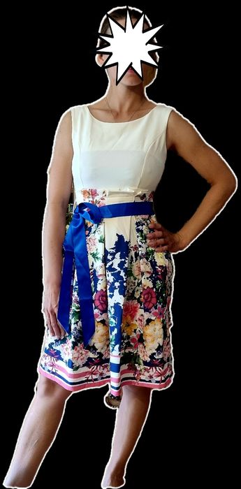 Nowa włoska sukienka Pala D'Oro S kontrafałda