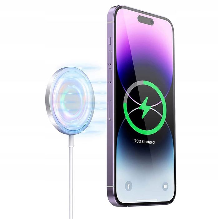 Ładowarka Indukcyjna Krainagsm K9A Do Apple Iphone Pro Max Biały