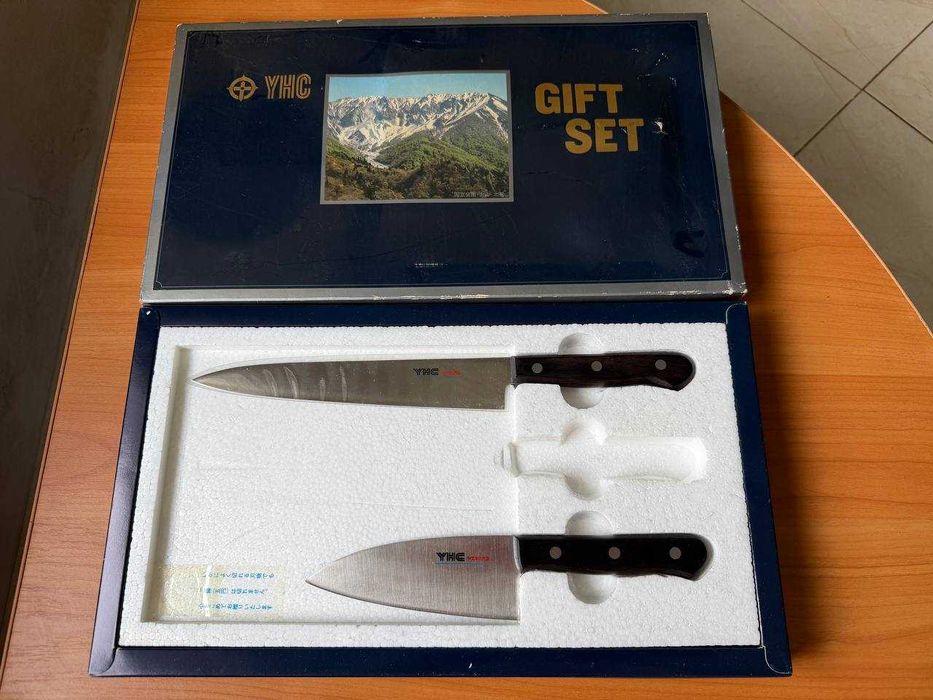 Оригинальный японский набор кухонных ножей YHC Gift Set (Сталь Yasuki Hagane / Сэки)