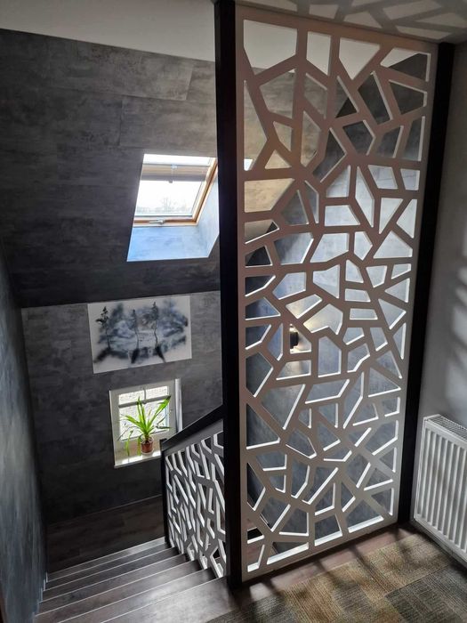 Balustrada schodowa poręcz antresola barierka loftowa nowoczesna