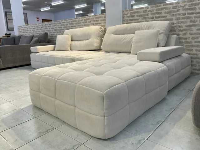 sofá chaise longue bege - entrega gratuita