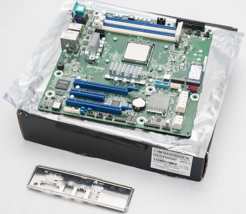 Asrock Rack X470D4U Server Mainboard, Ryzen 2700X, Intel Optane SSD