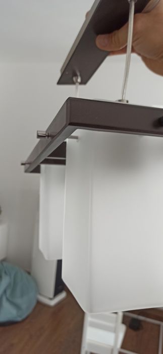 Lampa wisząca, regulowana wysokość - klosze szklane