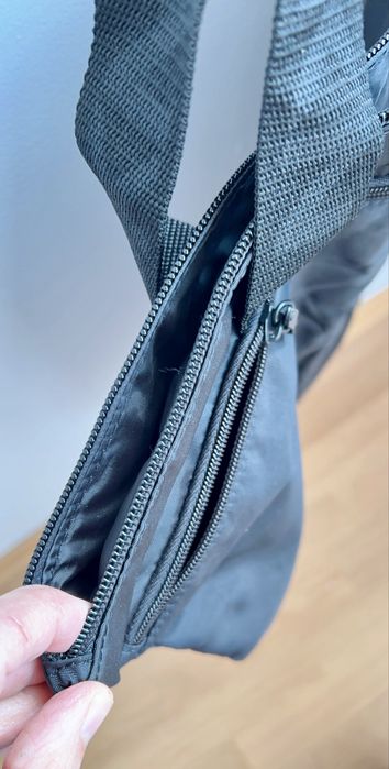 Saco DKNY preto nylon leve tote ginásio trabalho novo