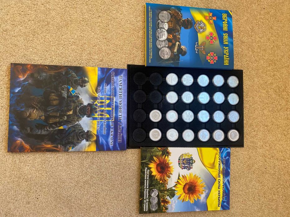 МОНЕТИ ЗСУ 2018  2024 14 шт і 23 шт див фото і опис