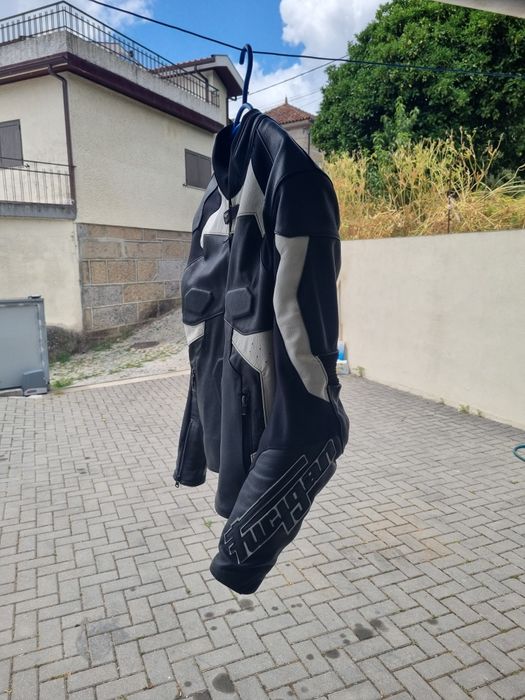 Casaca motard  em pele Furygan