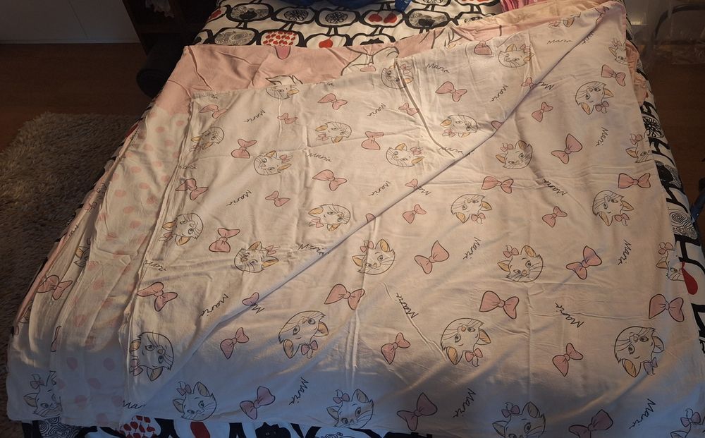 Conjuntos capa edredon almofada cama criança menina