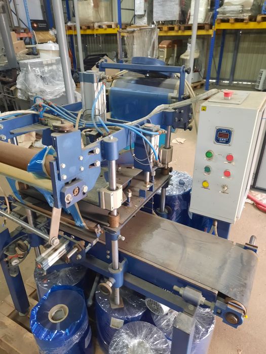 Запайщік відер,Оборудование обладнання для запечатки пленкой ведер, ст