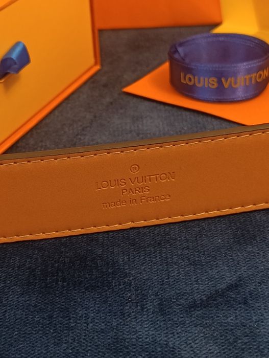 Pasek Louis Vuitton LV czarny