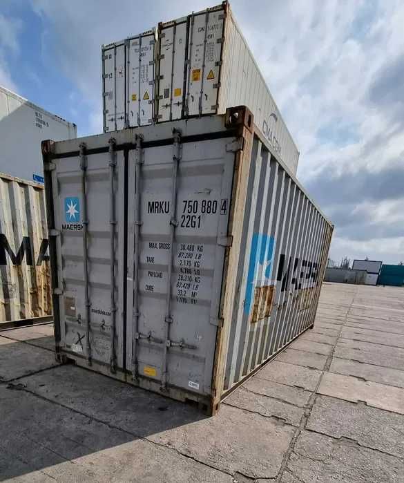 Kontener morski 20'DC używany magazyn 6m 20'DV tani transport