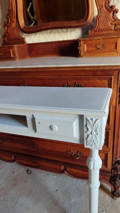 Secretária / Toucador antigo - madeira
