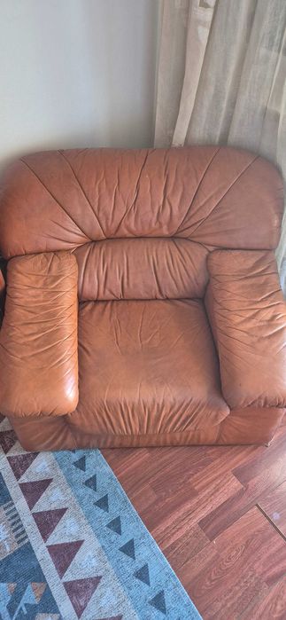 Sofa de pele. Individuais