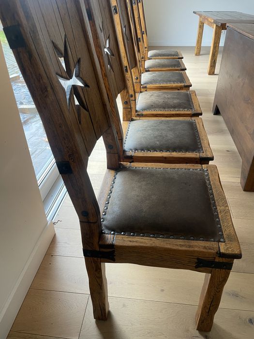 Zestaw mebli Ludwik Newline – kolekcja Clash (dąb lity)