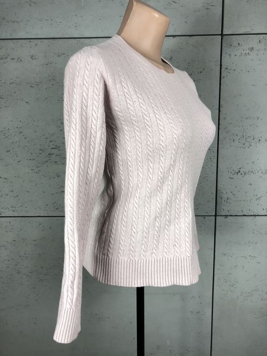 Superdry Premium Knitwear roz. M damski różowy sweter z dodatkiem kasz