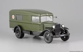 Масштабна модель авто ГАЗ 55 Санитарный. Deagostini 1/43