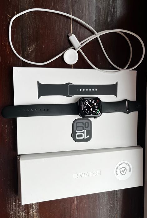 Aplle Watch Series 10 46mm Jet Black AI Black SB M/L GPS