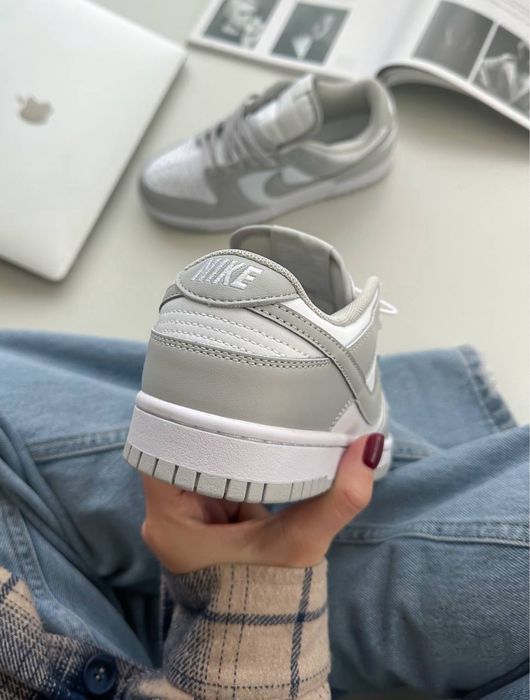 Кросівки Nike Dunk Low Grey White Leather
