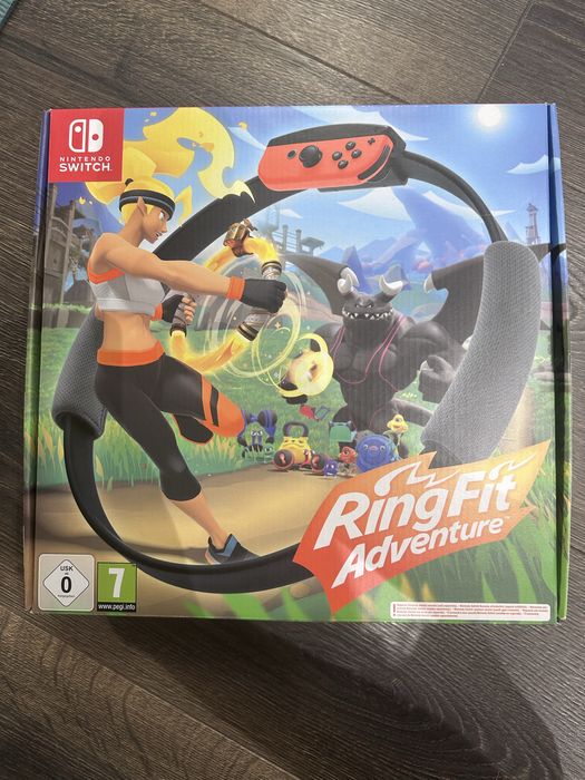 Nintendo Switch V2 – komplet + Ring Fit Adventure | Stan bardzo dobry.
